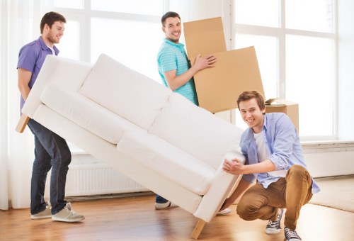Removal van ready for house removals in Shootershill