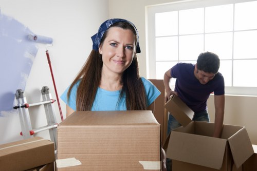 Furniture dismantling and loading during a Shootershill house move