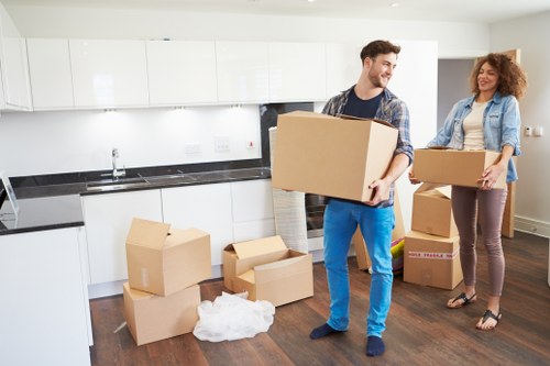 Charity donation of reusable furniture and household items from storage