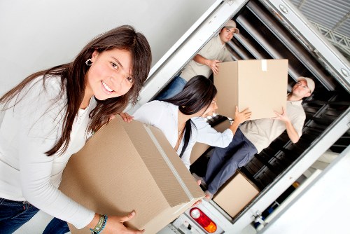 Secure packing of business IT equipment during an office move in Shootershill