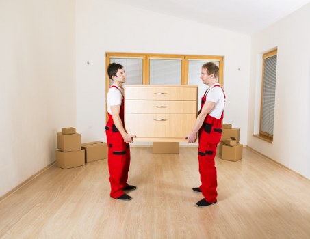 Office relocation with organised boxes and equipment in Shooters Hill